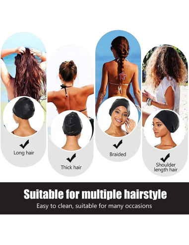 Gorro de natación Kinizuxi SW05 silicona 2 unidades unisex