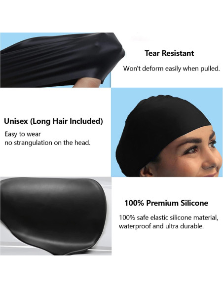 Gorro de natación Kinizuxi SW05 silicona 2 unidades unisex Gorro de natación Kinizuxi SW05 silicona 2 unidades unisex