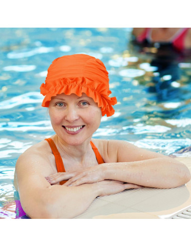 Gorros de Natación Soulchen para Mujeres - 3 Piezas Rizados