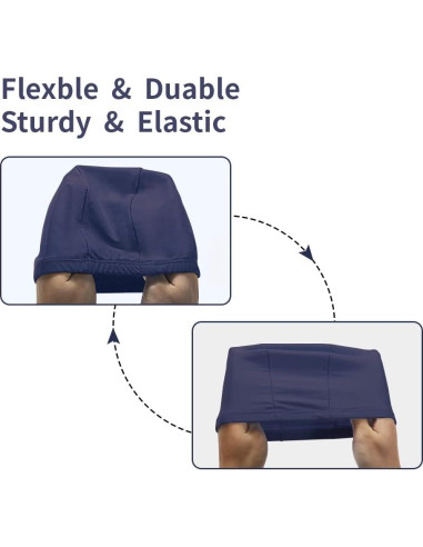 4 Gorras de Natación Elásticas Wholelovein - Unisex, Nylon