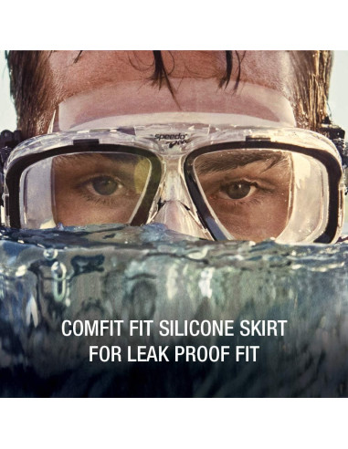 Speedo Máscara de Buceo Unisex para Niños Azul M