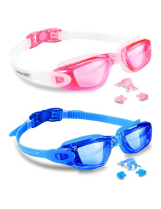 Paquete de 2 Gafas de Natación EverSport Antivaho UV Unisex