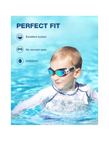 Gafas de natación ZIONOR G1 MINI para niños, polarizadas UV