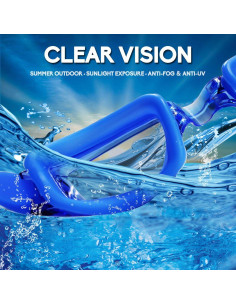 Paquete de 2 Gafas de Natación EverSport Antivaho UV Unisex 2