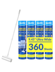 Rodillo de Pelusa DELOMO 24 cm con 3 Mangos Extensibles