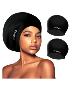 Gorra de Natación Extra Grande YOGINGO para Cabello Rizado