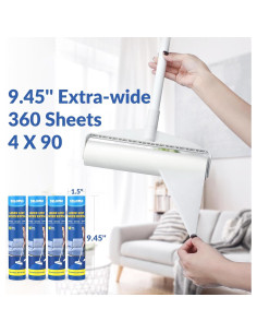 Rodillo de Pelusa DELOMO 24 cm con 3 Mangos Extensibles 2