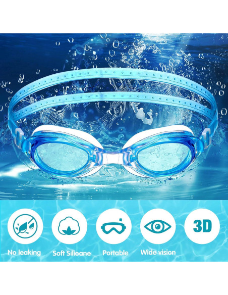 Paquete de 30 Gafas de Natación Macarrie con Tapones y Clip