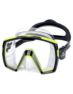 Máscara de Natación Freela Unisex Amarilla con Lentes Templados