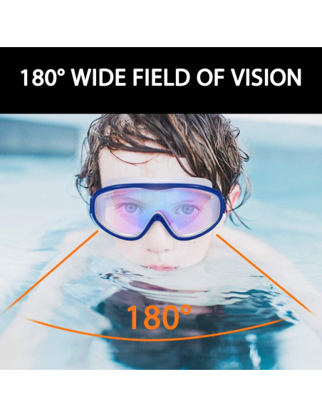 Paquete de 2 Gafas de Natación Young4us para Niños 3-15 Años