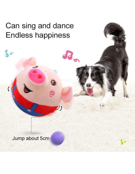 Juguete Interactivo para Perros Cerdo Rojo 120 Canciones