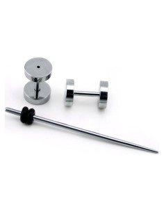 Kit de Estiramiento de Orejas 16G Acero Quirúrgico 3 Piezas