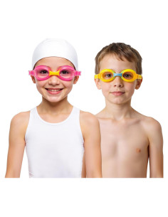 Gafas de natación para niños 6-14 años UV anti-vaho 2 unidades