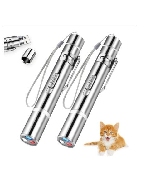 Juguete Interactivo para Gato Yiwu Puntero Láser USB 7 Modos