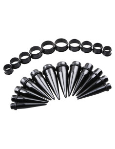Kit de Estiramiento 24 Piezas TOPBRIGHT Acrílico y Acero 00G-20mm