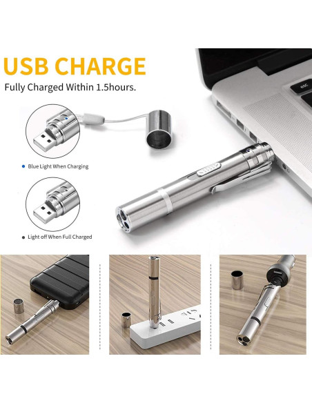 Juguete Interactivo para Gato Yiwu Puntero Láser USB 7 Modos