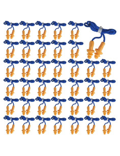 Tapones para Oídos RONYOUNG 100 Pares Silicona Reutilizables