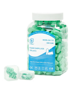 Tapones de Espuma LYSIAN 100 Pares para Oídos Pequeños 35dB