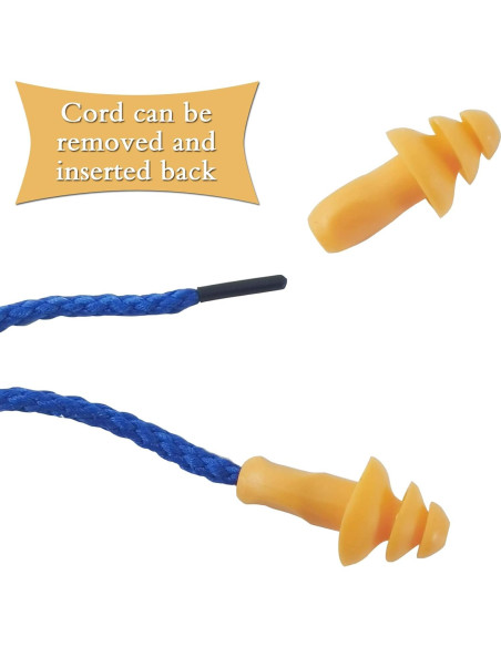 Tapones para Oídos RONYOUNG 100 Pares Silicona Reutilizables