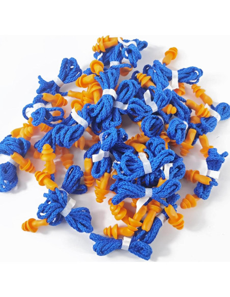 Tapones para Oídos RONYOUNG 100 Pares Silicona Reutilizables