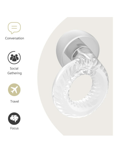 Tapones para Oídos Reutilizables Yawsoy 15-18 dB SNR Transparentes