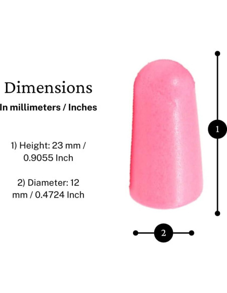 Tapones de Oído de Espuma Quality Plugs 50 Pares 30dB