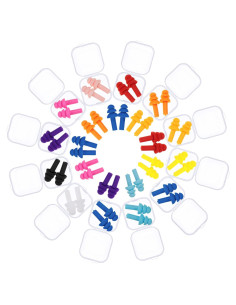 Tapones de Silicona Reutilizables BBTO - 48 Pares Colores Brillantes