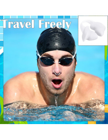 Tapones de Nariz para Natación Soulchen XLN1111 Silicona 2 Pcs