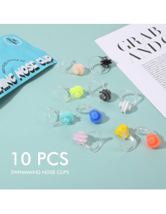 Clip de Nariz para Nadar Lemon Legend - 10 Piezas Silicona 2