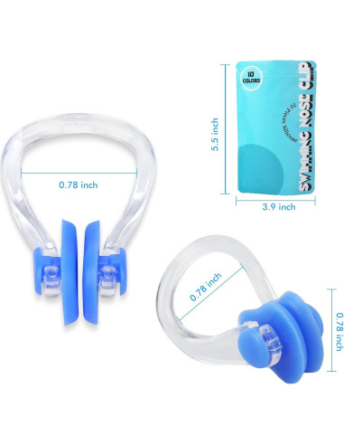 Clip de Nariz para Nadar Lemon Legend - 10 Piezas Silicona