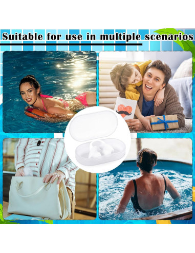 Tapones de Nariz para Natación Soulchen XLN1111 Silicona 2 Pcs
