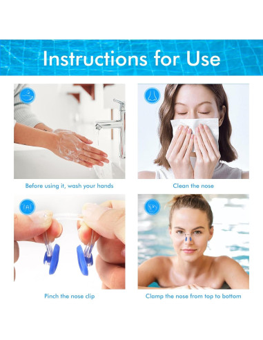 Clip de Nariz para Nadar Lemon Legend - 10 Piezas Silicona