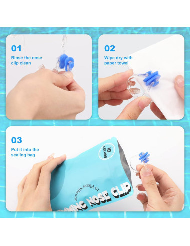 Clip de Nariz para Nadar Lemon Legend - 10 Piezas Silicona