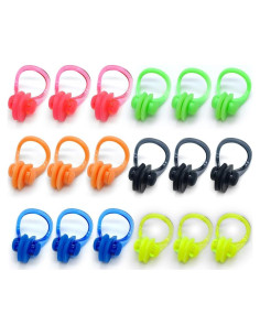 Zooshine 18 Clips de Nariz para Nadar Silicona Reutilizables