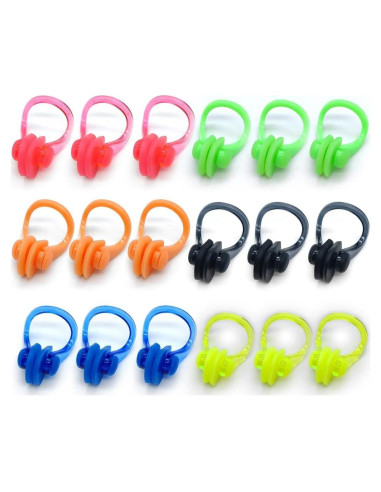 Zooshine 18 Clips de Nariz para Nadar Silicona Reutilizables