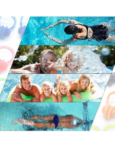 Zooshine 18 Clips de Nariz para Nadar Silicona Reutilizables 2