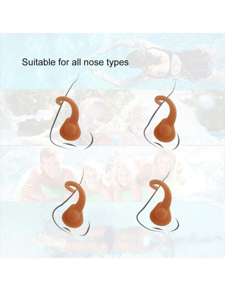 Zooshine 18 Clips de Nariz para Nadar Silicona Reutilizables