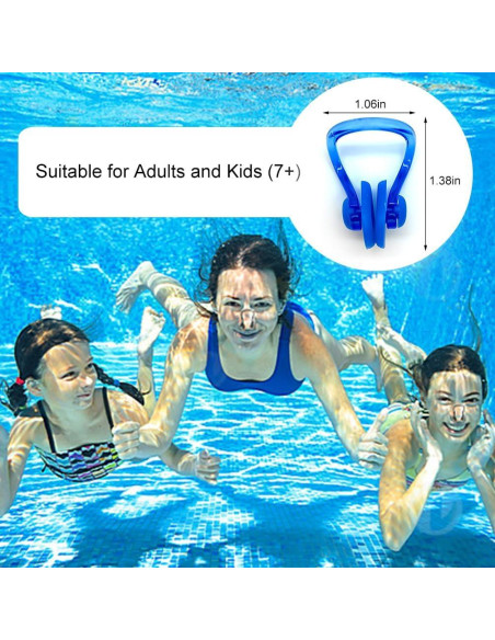 Zooshine 18 Clips de Nariz para Nadar Silicona Reutilizables