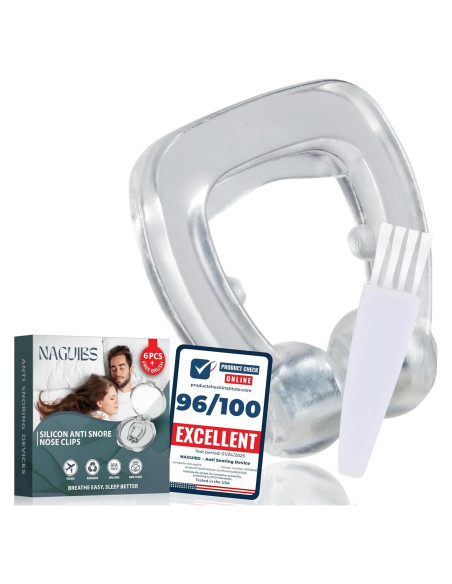 Pack de 6 Clips Nasales Magnéticos NAGUIBS para Ronquidos