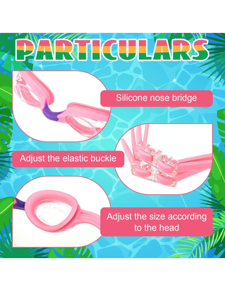 Gafas de Natación para Niños Macarrie 6 Pcs Antivaho