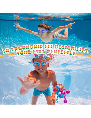 Gafas de Natación para Niños Macarrie 6 Pcs Antivaho