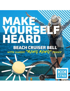 Campana de Bicicleta Clásica Kickstand Verde Mar 55mm 2