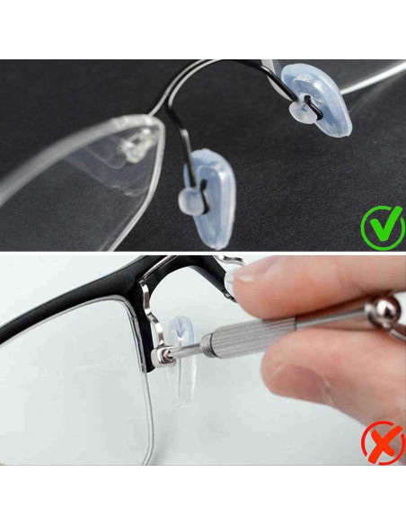 Almohadillas de nariz de silicona Push-in Mr.ZzjOOj 15mm 6 pares