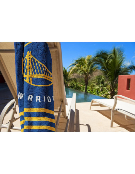 Toalla de Playa Northwest Golden State Warriors 76x152 cm Rayas