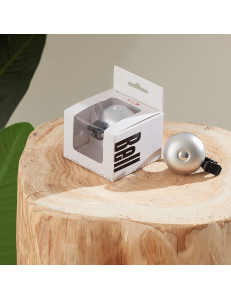 Campana de Bicicleta N+1 Plateado Mate 85dB Ajustable 22.2mm