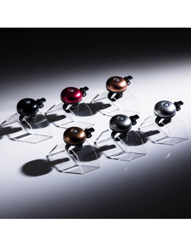 Campana de Bicicleta N+1 Plateado Mate 85dB Ajustable 22.2mm