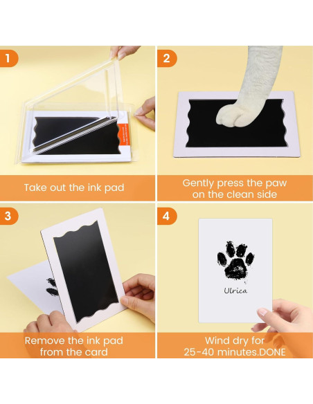 Kit de Huellas de Bebé y Mascotas Arcoíris - 2 Almohadillas