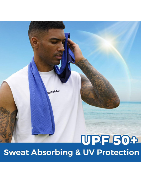 Toallas Enfriadoras Sukeen 4 Piezas Microfibra 101.6x30.5cm