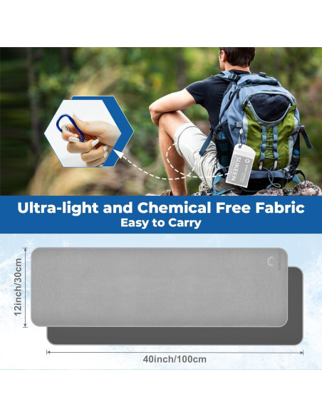 Toallas Enfriadoras Sukeen 4 Piezas Microfibra 101.6x30.5cm