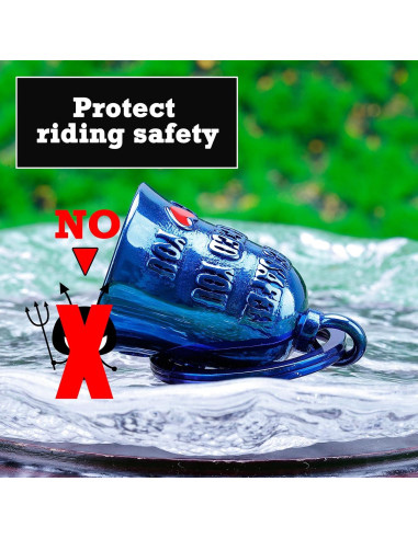 Campana de Motocicleta CYZBTBl 3D Azul - Accesorio de Seguridad